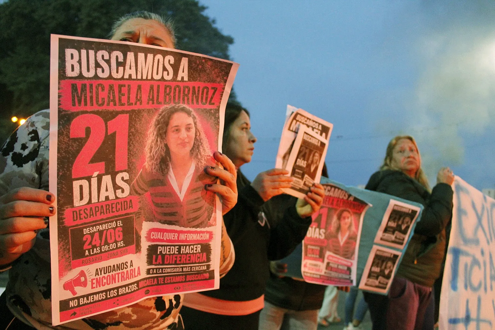 21 días sin Micaela Albornoz: su familia vuelve a la calle y desconfía de las pistas en Córdoba