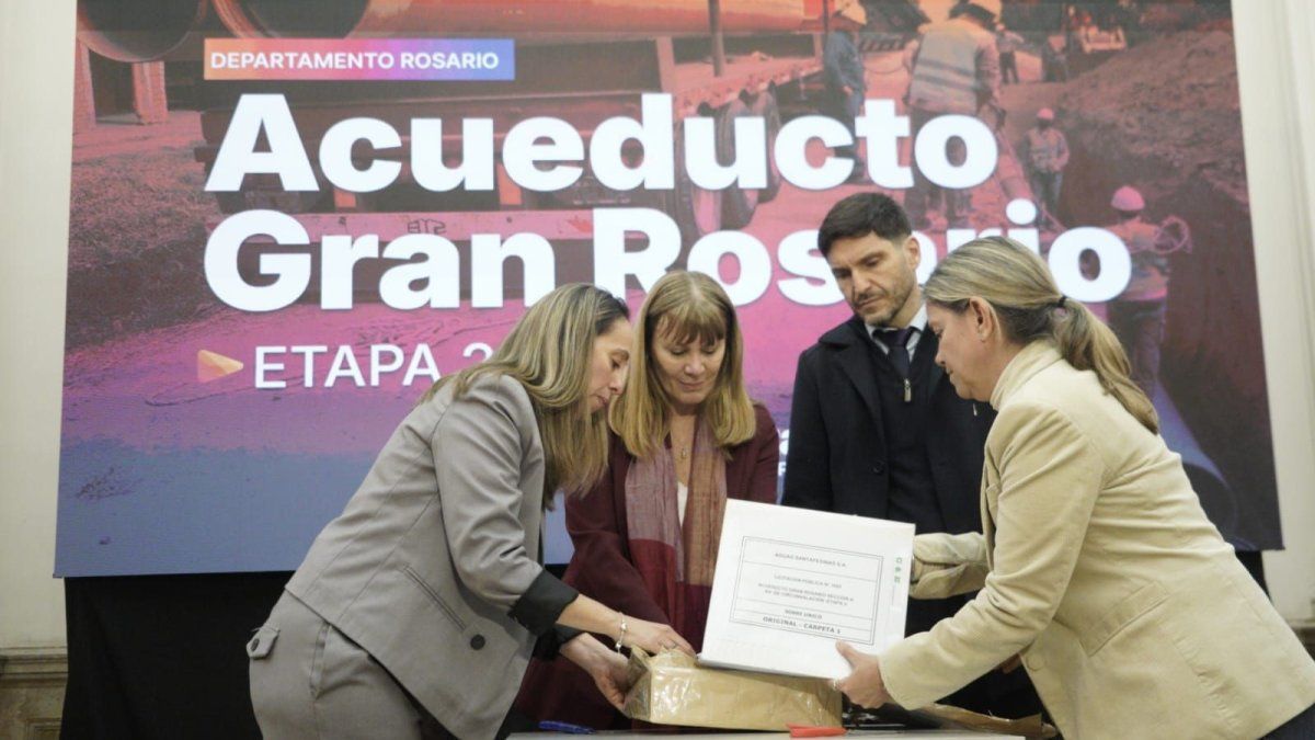 Acueducto Gran Rosario: presentaron ofertas para la segunda etapa de obras