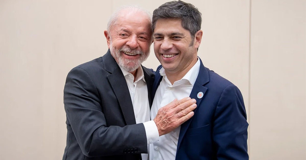 Kicillof se reunió con Lula en Barcelona y apuntó contra Milei desde España