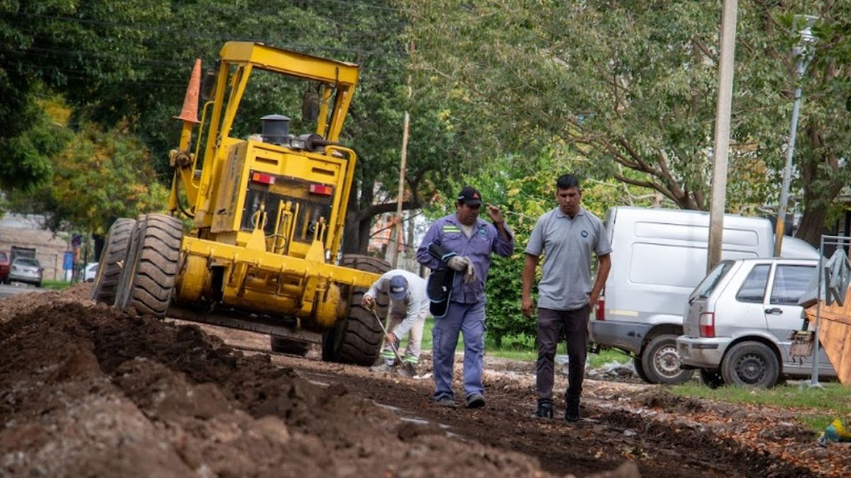 Baigorria avanza con obras de infraestructura en barrio Martín Fierro