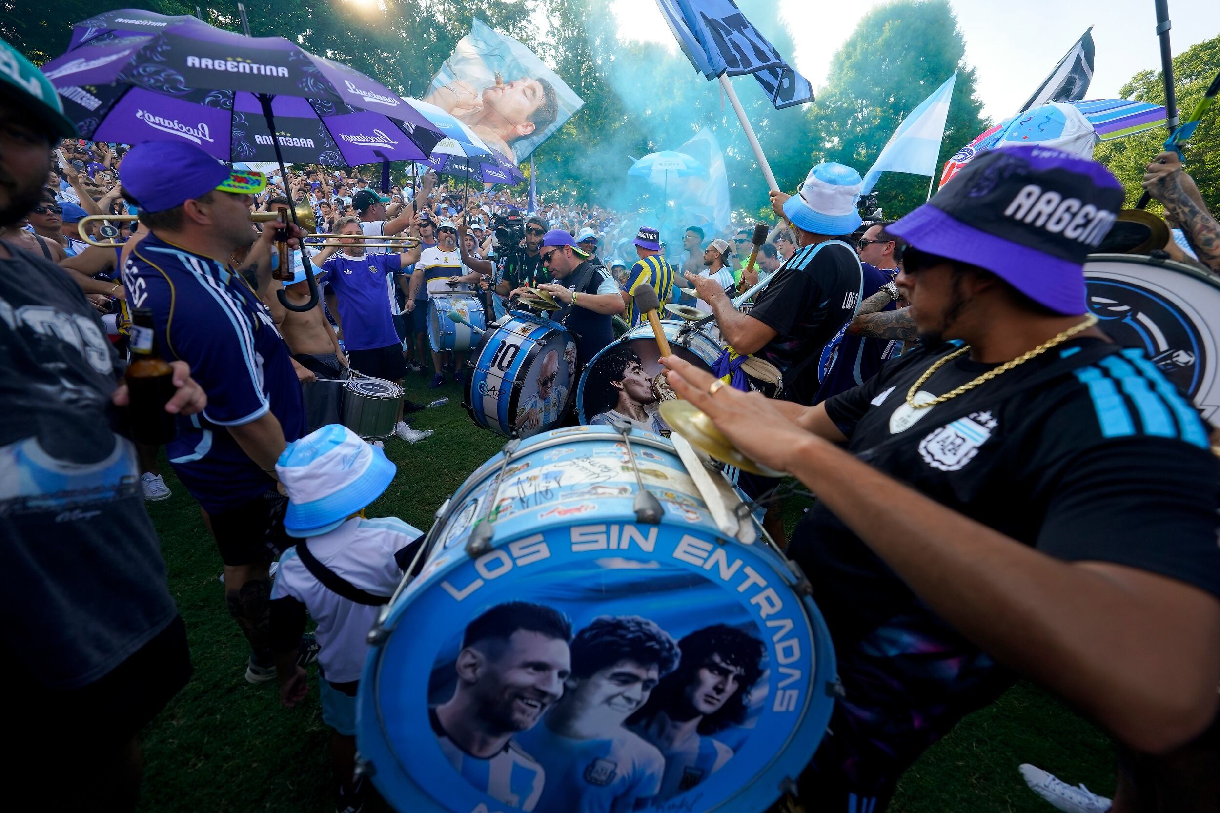 Banderazo argentino en Atlanta antes del partido contra Egipto en el Mundial 2026