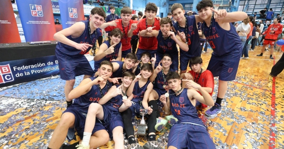 Santa Fe campeón nacional de básquet U13: final de infarto y doble sobre la chicharra
