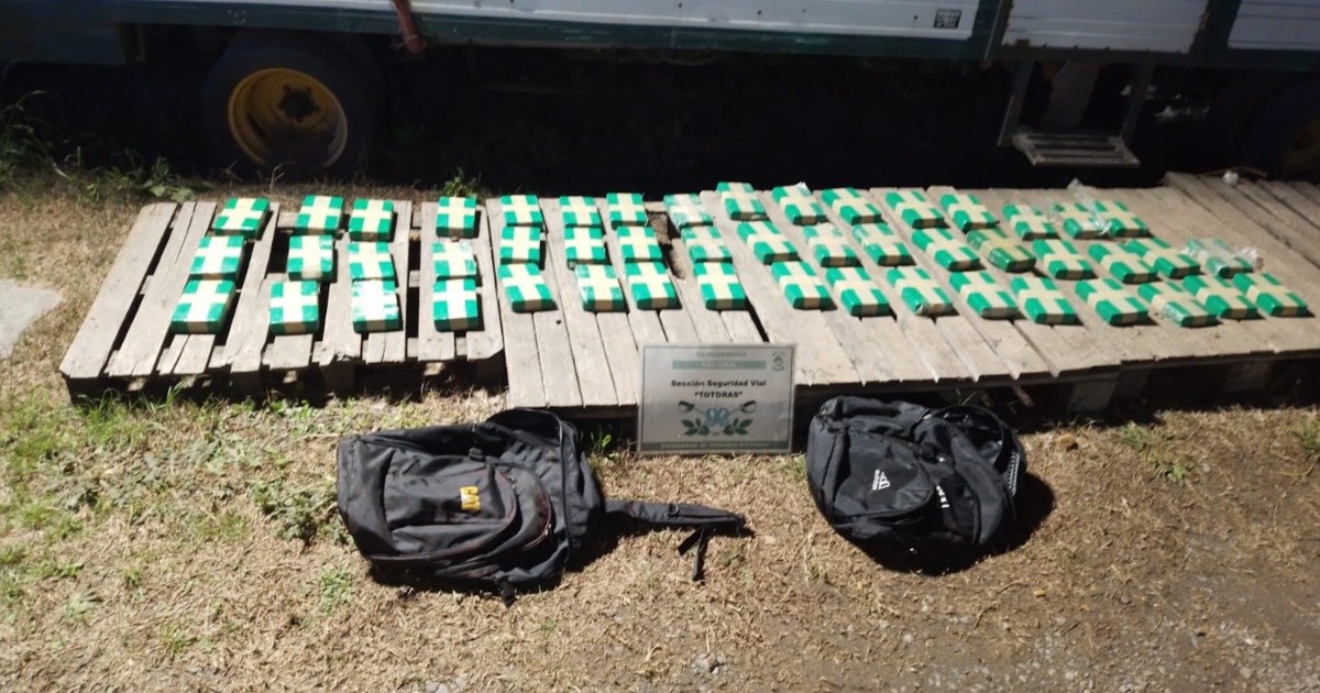 Atraparon a un camionero boliviano con 52 kilos de cocaína en la ruta 34 de Santa Fe