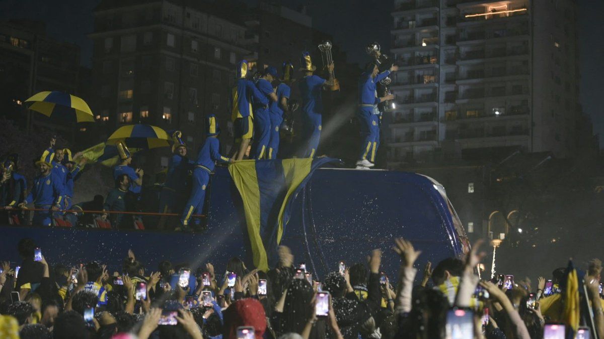 Central festejó su título en Rosario: la fiesta en el Monumento