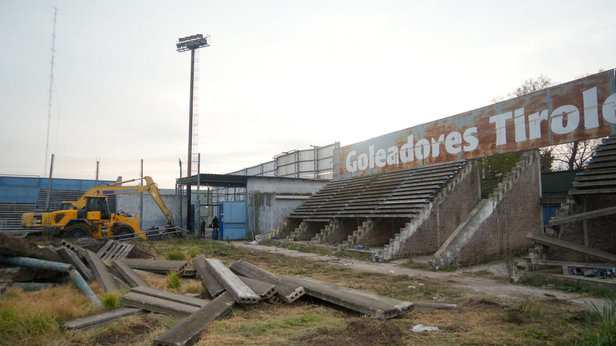 Adiós al Fortín de Ludueña: desmantelan el histórico estadio de Tiro Federal en Rosario