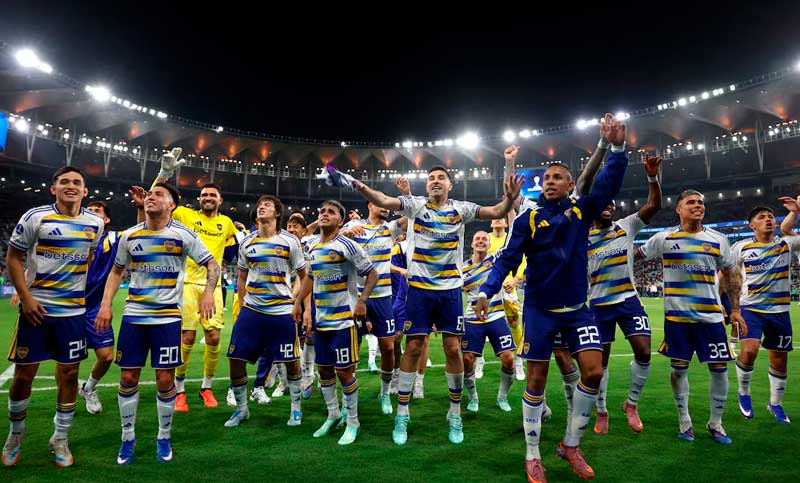 Boca, finalista de la Copa Sudamericana: Rosario celebra el 3-1 en el Maracaná