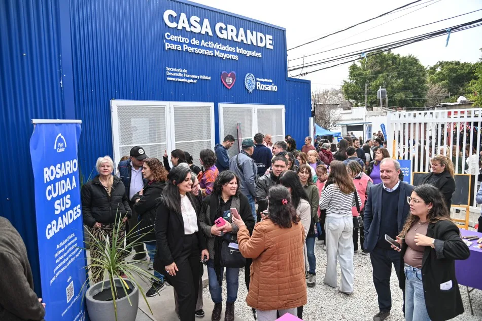 Rosario inauguró Casa Grande: refugio 24h para adultos mayores en situación de calle