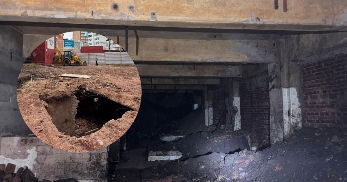 Túneles del siglo XIX bajo Rosario: vidrios en la plaza para verlos