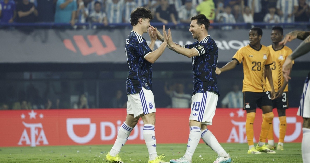 Otamendi convierte de penal y Argentina golea 3-0 a Zambia en La Bombonera