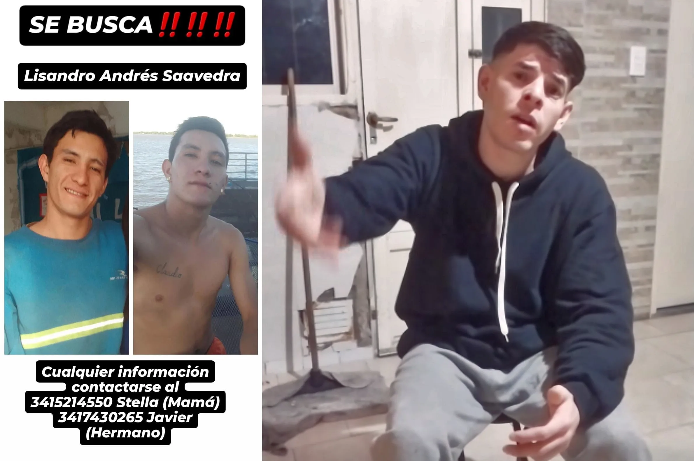 Fido Saavedra desaparecido en Rosario: su familia acusa a policías de haberlo matado