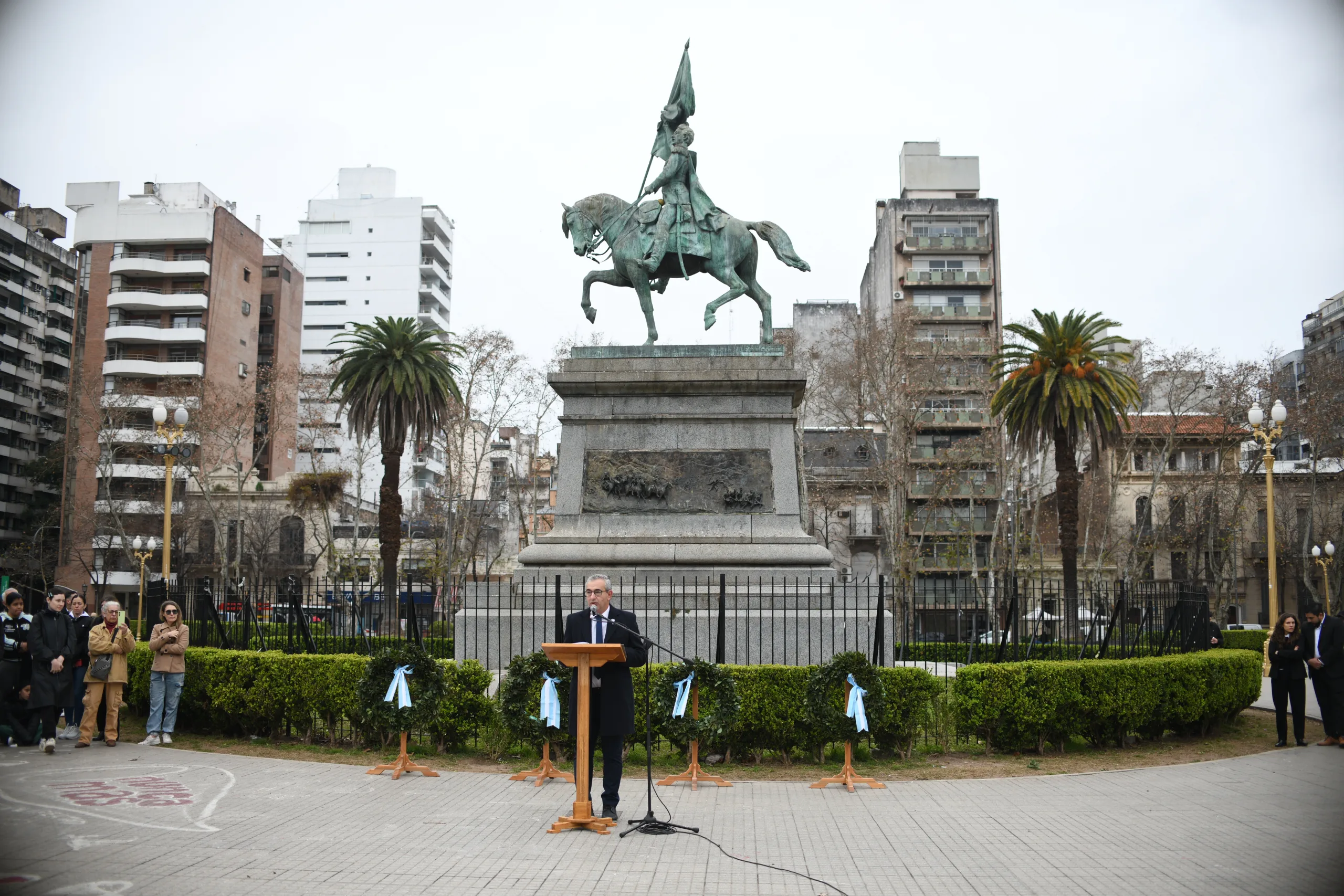 Javkin en el acto por San Martín: 