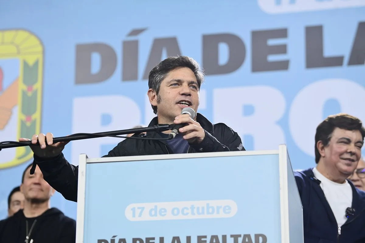 Kicillof en el Día de la Lealtad: contra Milei y con mirada a 2027