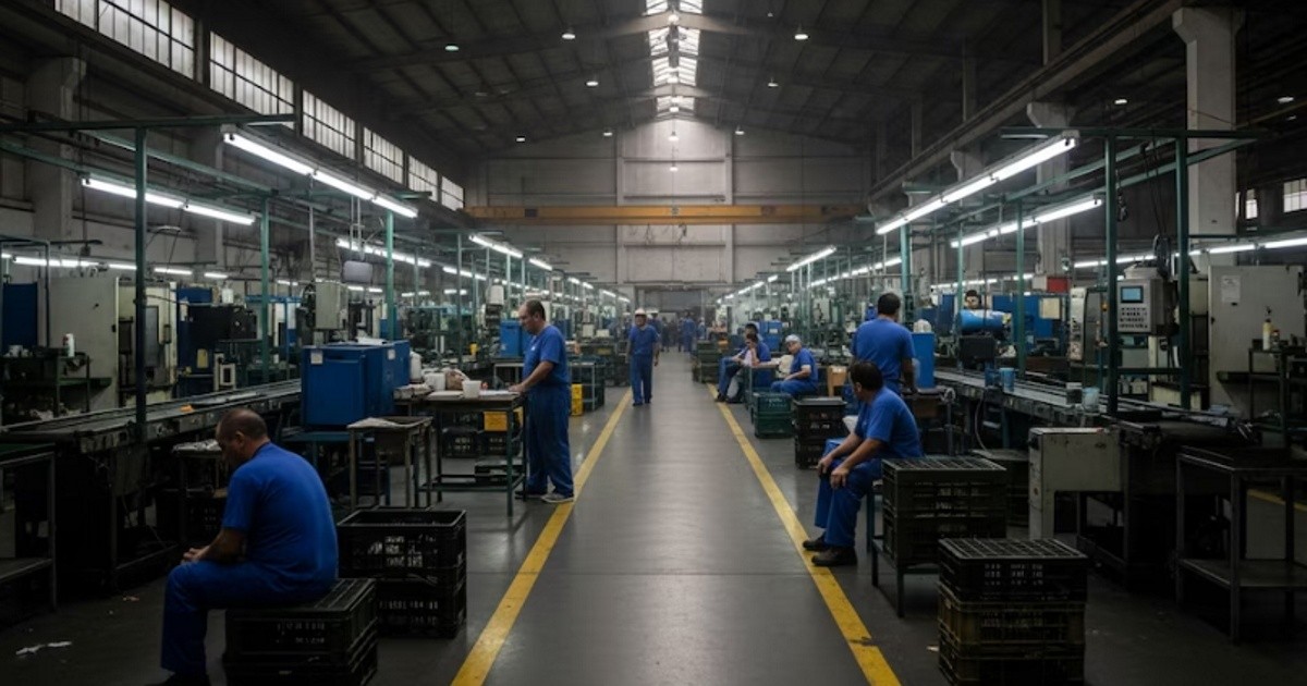La industria cayó 1,8% en junio y cerró el semestre con baja del 3%