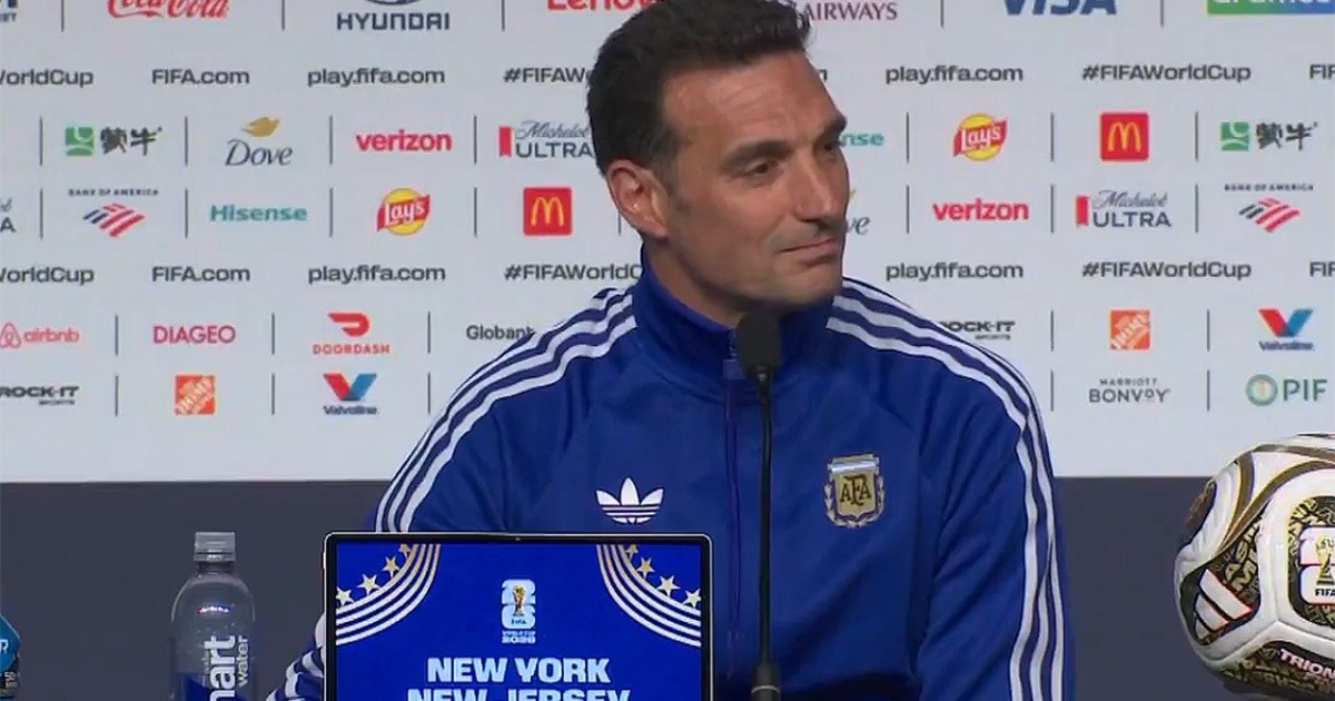 Scaloni en la previa de la final: