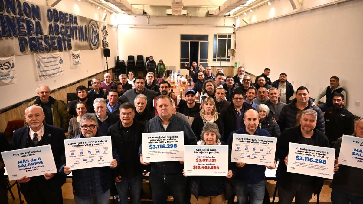 Los gremios exigen un salario mínimo de $3,1 millones: ocho veces más que el actual