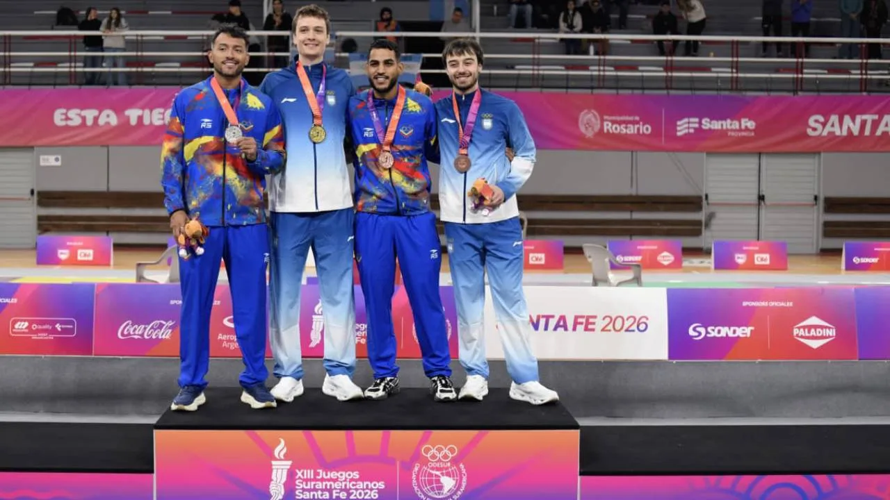 Juegos Suramericanos en Rosario: oro de Di Tella en esgrima y podios en natación