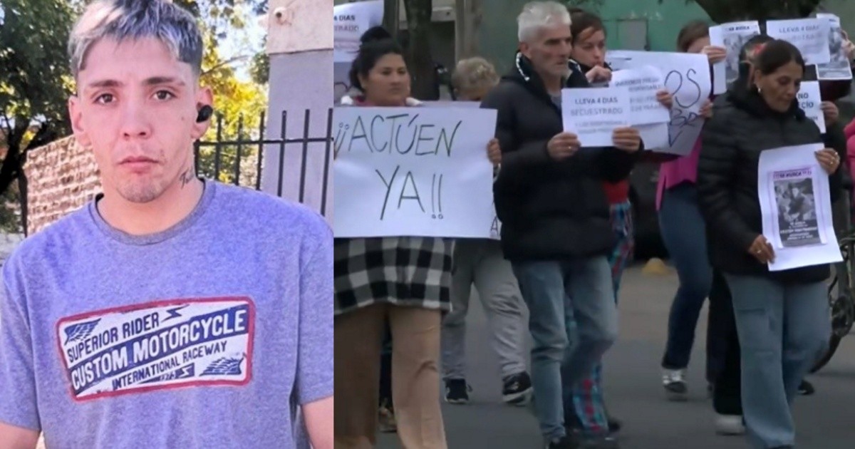 Marcha en Capitán Bermúdez por Gastón Montenegro: