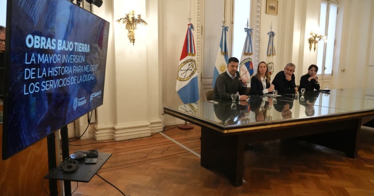 Rosario: plan histórico de obras subterráneas para mejorar luz, agua y cloacas