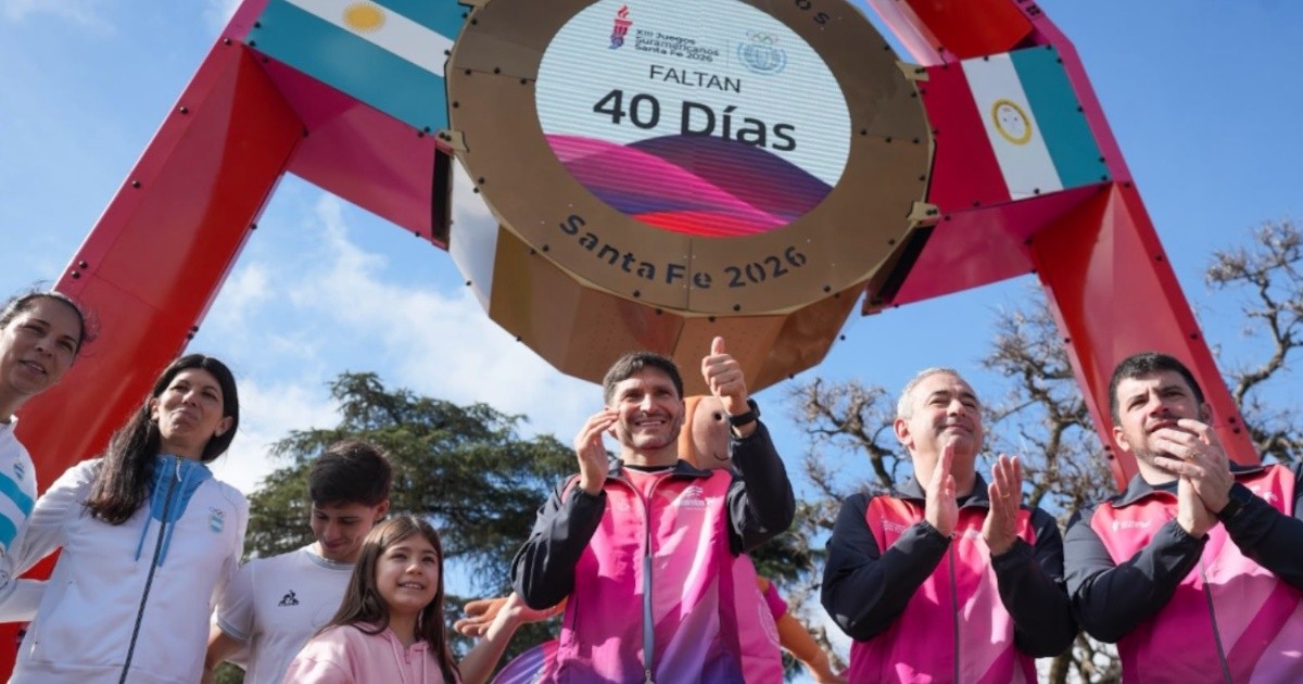 Pullaro encendió el reloj de los Juegos Suramericanos en Rosario: 40 días para la historia