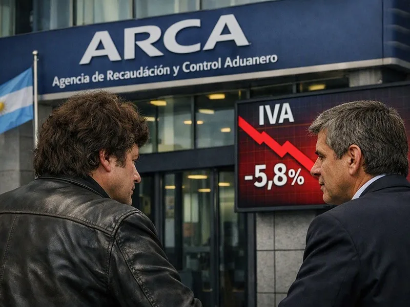 Recaudación en Argentina: el IVA cae 11 meses y las retenciones explican el salto