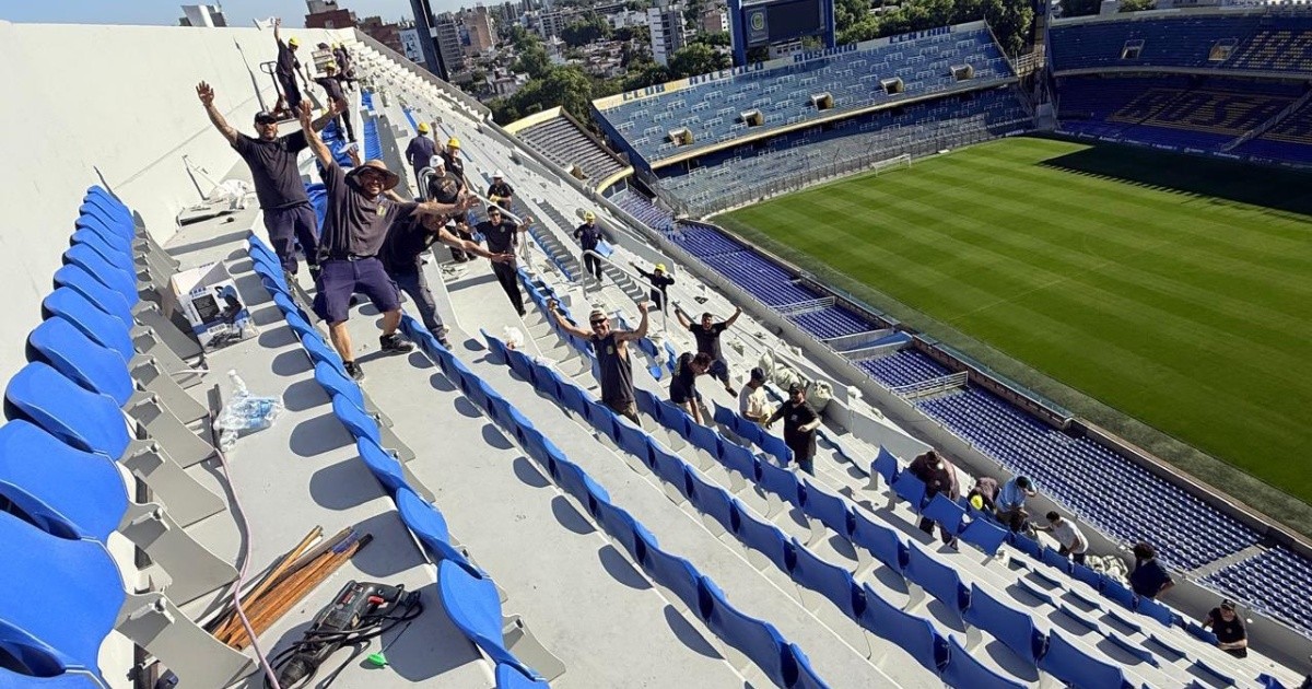 Rosario Central: ya instalaron butacas en la tercera bandeja del Gigante