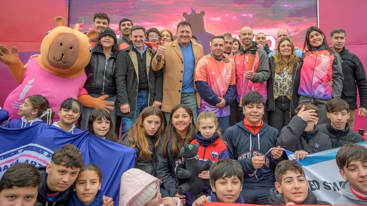 San Lorenzo recibió la antorcha de los Juegos Suramericanos Santa Fe 2026