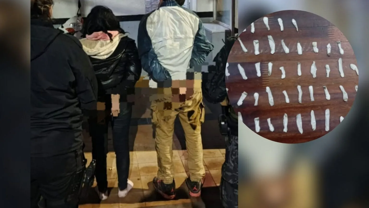Pareja detenida con decenas de dosis de cocaína en San Lorenzo, Santa Fe