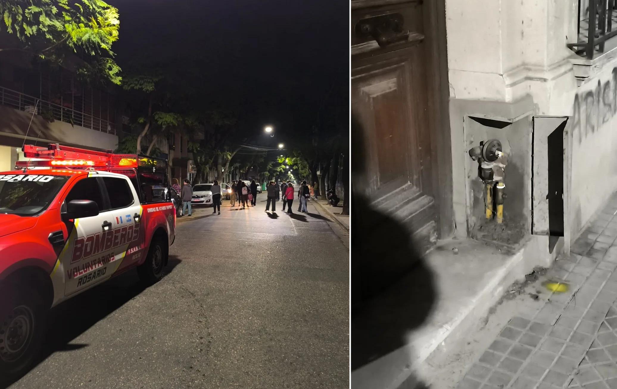Escape de gas en pleno centro de Rosario: evacuaron vecinos a las 4 de la madrugada