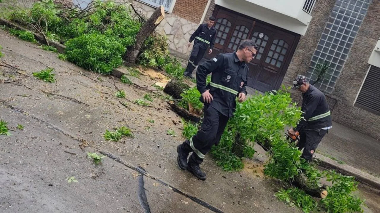 Temporal en Rosario: granizo, 93 incidencias y nivel amarillo por la noche