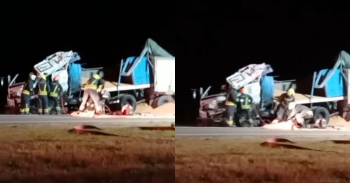 Tragedia en Ruta 90: un ciclista murió en un choque entre camiones cerca de Alcorta