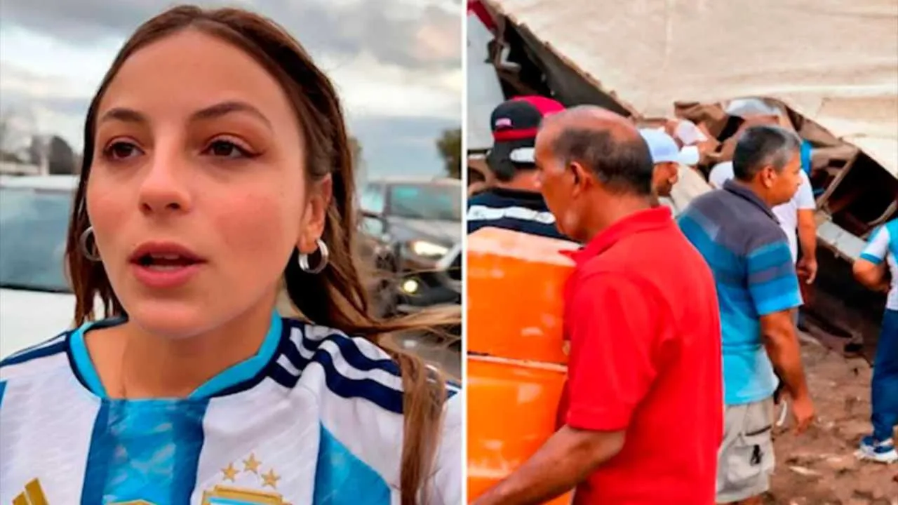 Influencer se filma saqueando camión volcado en Mendoza y estalla la polémica