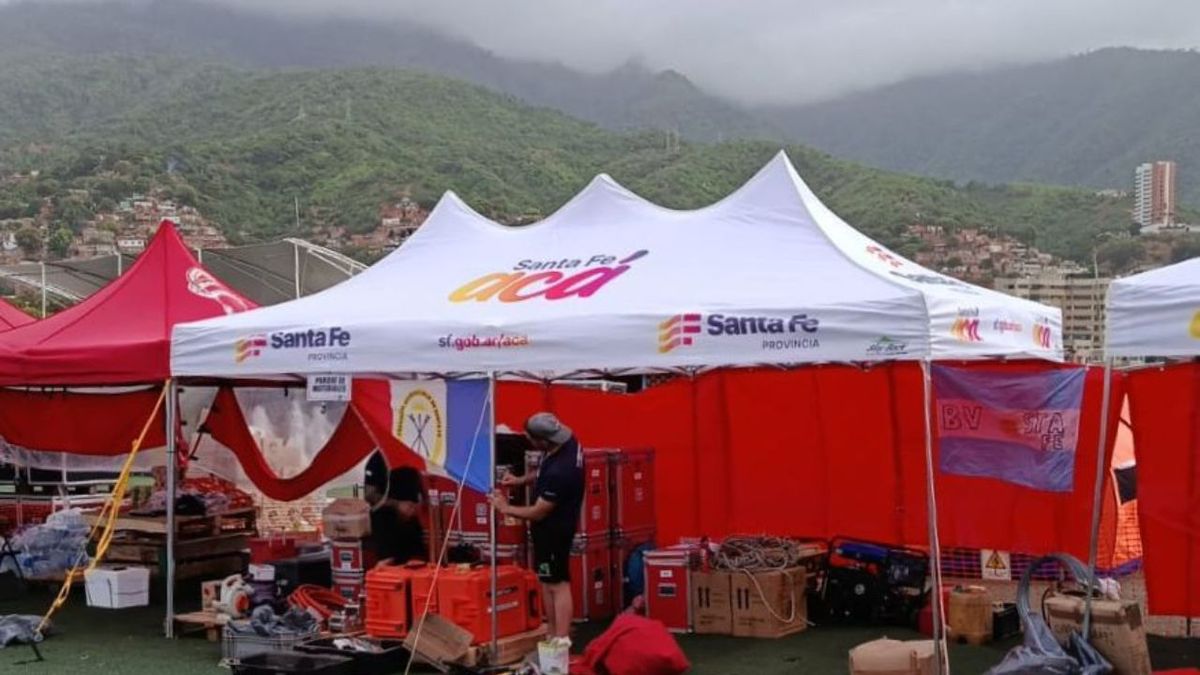 Brigadistas santafesinos llegaron a Venezuela para ayudar tras los terremotos