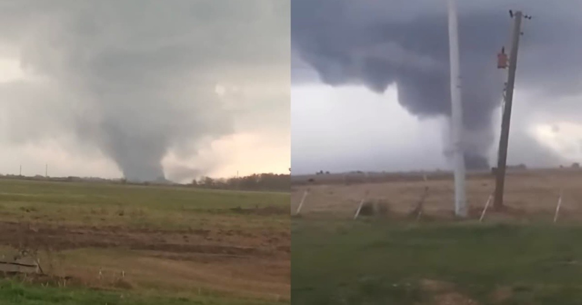 Tornado en zona rural cerca de Rosario: tumbó un tambo y una casa en Santa Fe