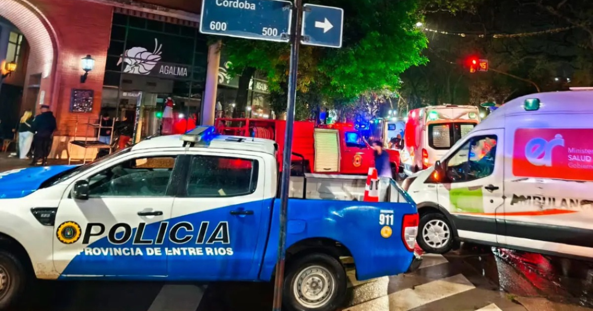 Derrumbe en un bar de Paraná: 11 heridos y clausura preventiva