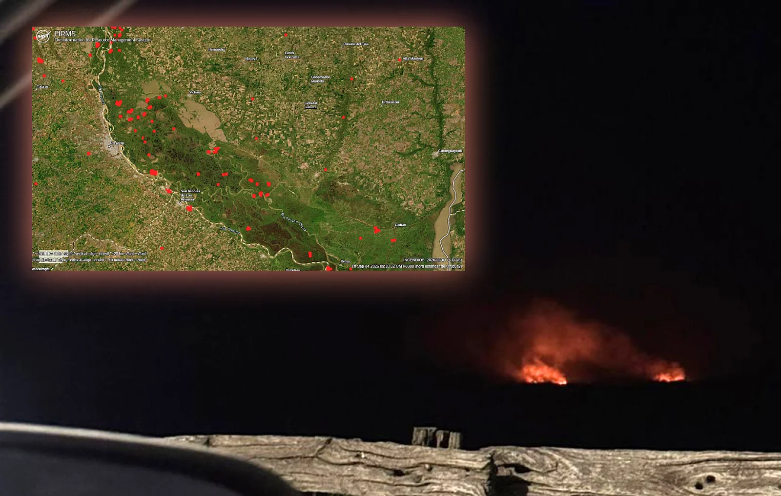 Volvieron los incendios en las islas frente a Rosario: 1500 hectáreas quemadas
